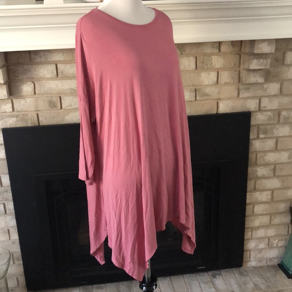 Matilda Jane Rose Pink Sharkbite Dolman Sleeves Tunic size Medium Pink Power BC - Picture 7 of 10